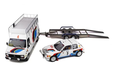 Otto Mobile 1/18 (OT328) Pack rallye Monte-Carlo 1985 - Peugeot 205
