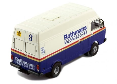 ixo models 1/43 (RAC285) Volkswagen LT35 LWB Rallye Assistance Van "Rothmans Porsche" white/blue