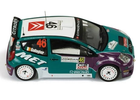 ixo models 1/43 (RAM328) Citroen C2 S1600 #46 13th Rally Jordan 2008