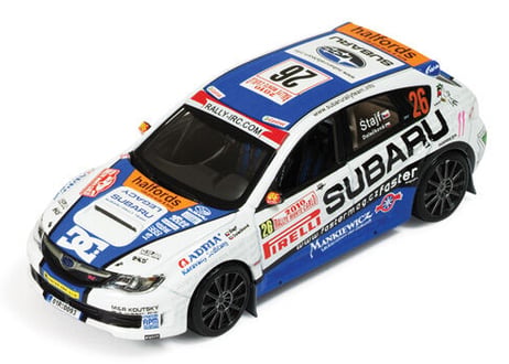 ixo models 1/43 (RAM428) SUBARU インプレッサ WRX STI 2010年 WRC ラリー・モンテカルロ 14位 #26