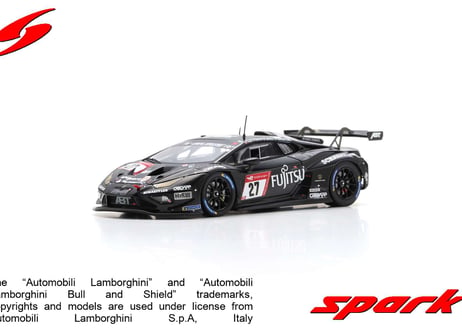 Spark 1/43 (SG905) Lamborghini Huracan GT3 EVO2 #27 ABT Sportsline 9th 24H Nürburgring 2023