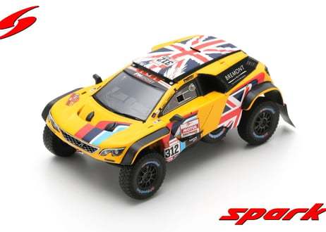 Spark 1/43 (S5627) PEUGEOT 3008 DKR MAXI #312 PH-SPORT DAKAR RALLY 2019