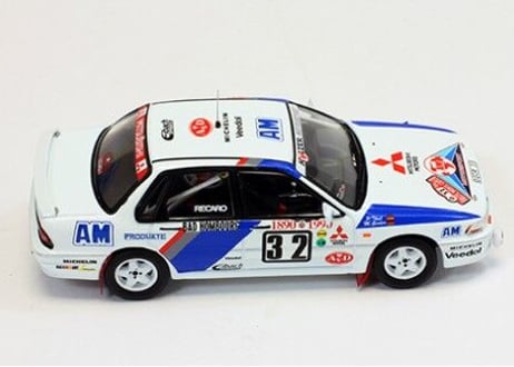 ixo models 1/43 (RAC231) Mitsubishi Galant VR-4 Evo #32 - Rallye Monte Carlo 1990