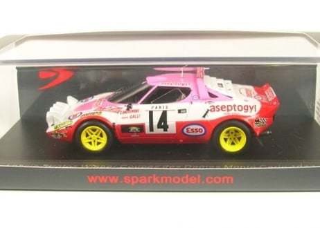 Spark 1/43 (S9101) LANCIA STRATOS #14 WINNER COUPES DES DAMES MONTE CARLO 1977