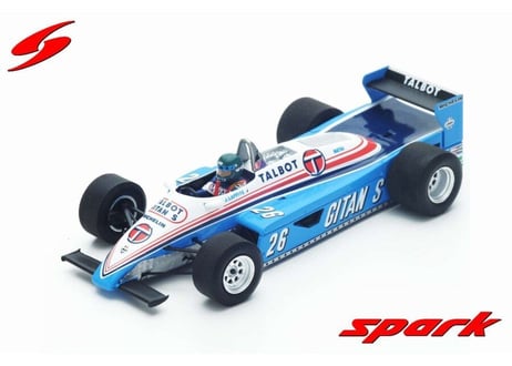 Spark 1/43 (S4817) LIGIER JS19 NO.26 MONACO GP 1982