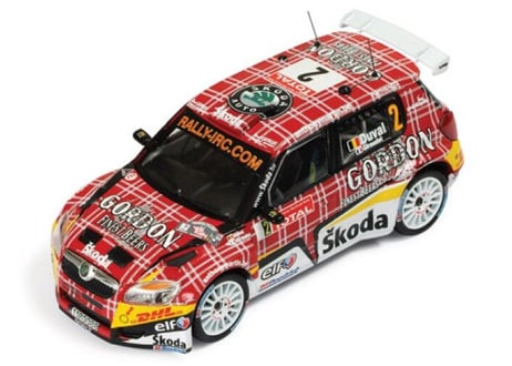 ixo models 1/43 (RAM388) SKODA ファビア S2000 2009年IRC ラリー・イーペル #2