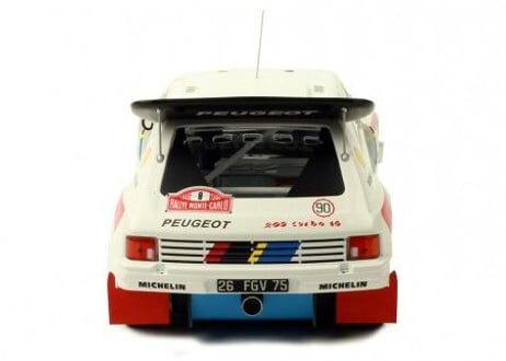 ixo models 1/18 (18RMC049C) Peugeot 205 T16 Evo2 #8 Rally MonteCarlo 1986