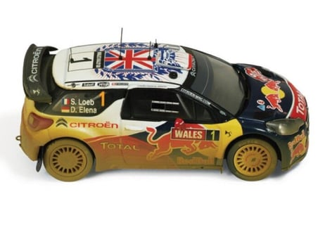 ixo models 1/43 (RAM464A) Citroen DS3 WRC #1 Wales Rally GB 2011 (汚れ仕様)