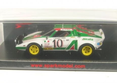Spark 1/43 (S9082) Lancia Stratos HF #10 Rally MonteCarlo 1976