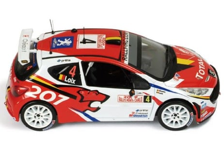ixo models 1/43 (RAM363) PEUGEOT 207 S2000 #4 2ND RALLY MONTE CARLO 2009
