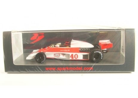 Spark 1/43 (S5744) MCLAREN M23 #40 BRITISH GP 1977 GILLES VILLENEUVE