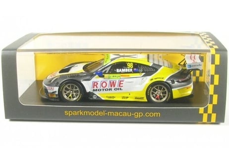Spark 1/43 (SA211) PORSCHE 911 GT3 R #98 ROWE RACING 3RD FIA GT WORLD CUP MACAU 2019