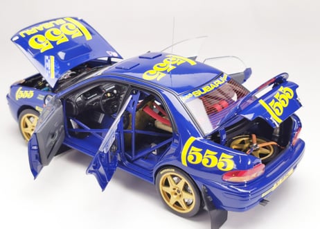 Sun Star 1/18 (5516) Subaru Impreza 555 #1 Winner Rallye Catalunya 19