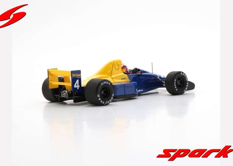 Spark 1/43 (S1887) Tyrrell 018 ＃4 Belgian GP 1989 Johnny Herbert