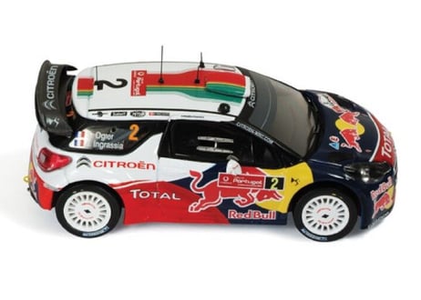 ixo models 1/43 (RAM474) Citroen DS3 WRC #2 Winner Rally Portugal 2011