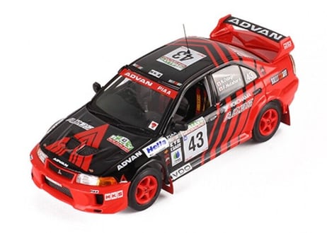 ixo models 1/43 (RAM523) MITSUBISHI LANCER EVO Ⅴ 1999 RALLY NEWZEALAND #43
