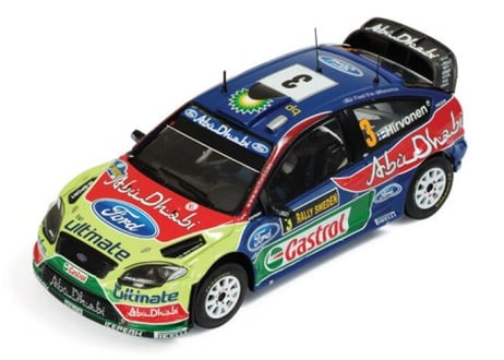 ixo models 1/43 (RAM407) Ford Focus RS WRC #3 Winner Rally Sweden 2010