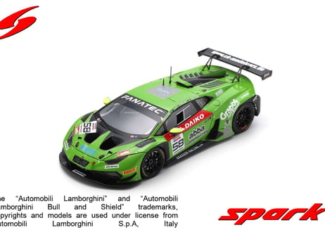 Spark 1/43 (SB736) Lamborghini Huracan GT3 EVO 2 #58 GRT Grasser Racing Team 24H Spa 2023