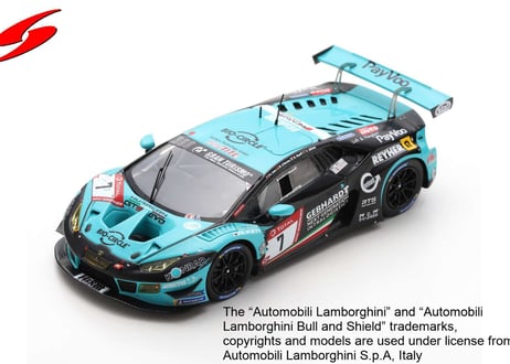 Spark 1/43 (SG576) LAMBORGHINI HURACAN GT3 EVO #7 24H NURBURGRING 2019