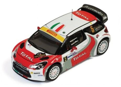 Ixo models 1/43 (RAM468) Citroen DS3 WRC #5 3rd Monza Rally 2011 (with Night Lights)