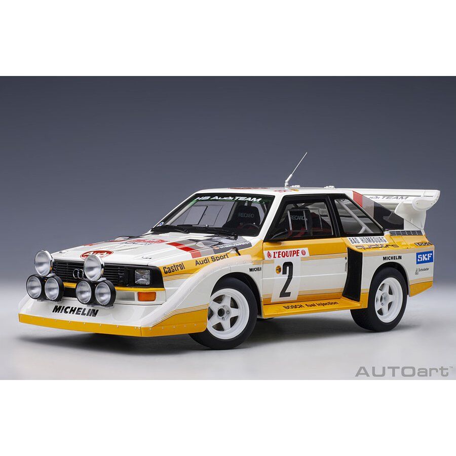 ミニカー AUTOart Audi sport Quattro 1988 1/18 AUTOart 1:18 Audi Sport quattro S1 E2 #1 Победитель Pikes Peak