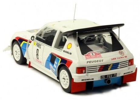ixo models 1/18 (18RMC049C) Peugeot 205 T16 Evo2 #8 Rally MonteCarlo 1986