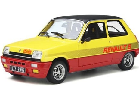 Otto mobile 1/18 (OT891) Renault 5 TS Monte Carlo <Yellow / Red>