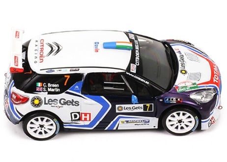 ixo models 1/43  (RAM652) CITROEN DS3 R5 #7 Rallye du Condroz  Huy 2016