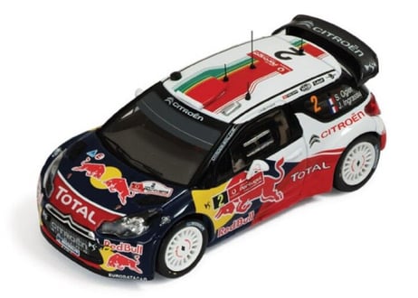 ixo models 1/43 (RAM474) Citroen DS3 WRC #2 Winner Rally Portugal 2011