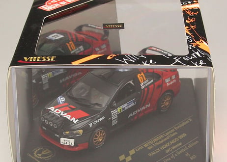 VITESSE 1/43 (43428) MITSUBISHI LANCER EVOLUTION X #61 Winner JRC-RALLY HOKKAIDO 2009