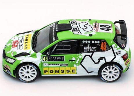 ixo models 1/43 (RAM628) Skoda Fabia R5 #48 Rally Monte Carlo 2016 Lappi
