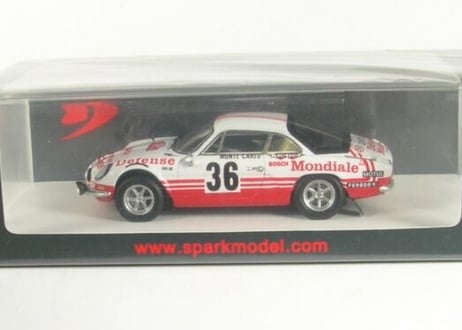 Spark 1/43 (S6111) ALPINE A110 #36 MONTE CARLO RALLY 1973