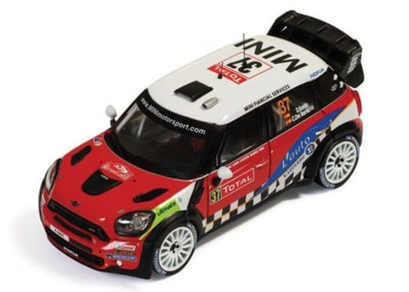 ixo models 1/43 (RAＭ500) Mini John Cooper Works #37  2nd Rally Monte Carlo 2012