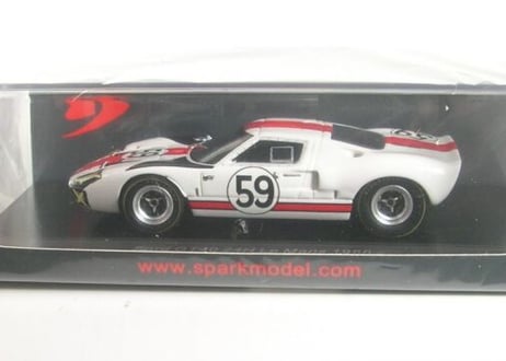 Spark 1/43 (S4537) FORD GT40 #59 24H LE MANS 1966