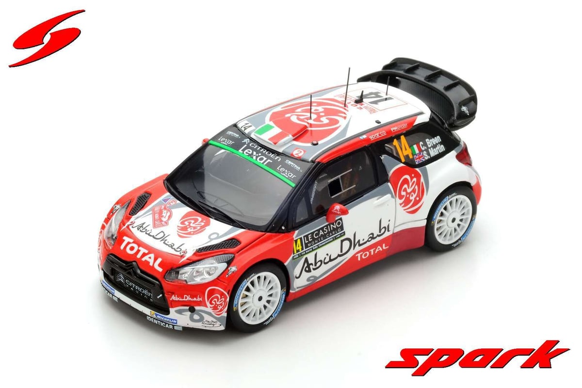 Spark 1/43 (S5156) Citroen DS3 WRC #14 5th Citr Spark 1/43 (S5156) Citroen DS3 WRC #14 5th Citr