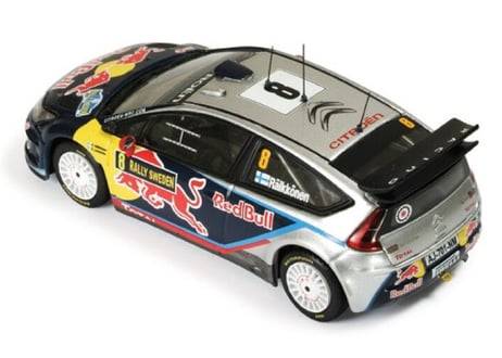 ixo models 1/43 (RAM409) Citroen C4 WRC #8 3rd Rally Sweden 2010