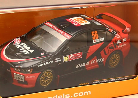 ixo models 1/43 (KBI047) MITSUBISHI LANCER Evo X #56 Rally JAPAN 2008