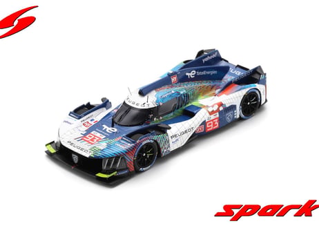 Spark 1/43 (S8729) Peugeot 9X8 #93 PEUGEOT TOTALENERGIES 8th Le Mans 24H 2023