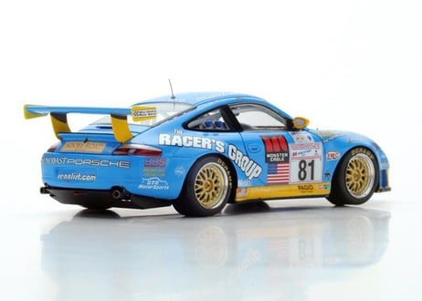 Spark 1/43 (S5517) Porsche 996 GT3 RS #81 16th Le Mans 2002
