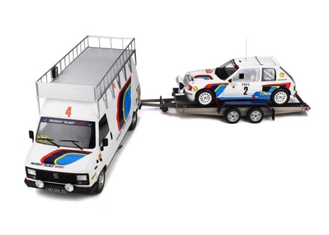 Otto Mobile 1/18 (OT328) Pack rallye Monte-Carlo 1985 - Peugeot 205