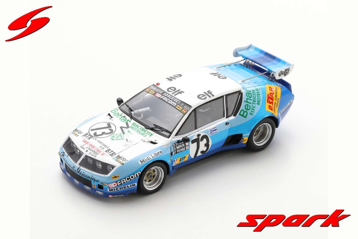 Spark 1/43 (S5683) RENAULT ALPINE A310 #73 TEST LE MANS 1978