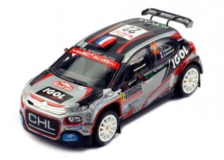 ixo models 1/43 (RAM737) Citroen C3 R5 #22 Monte Carlo 2019