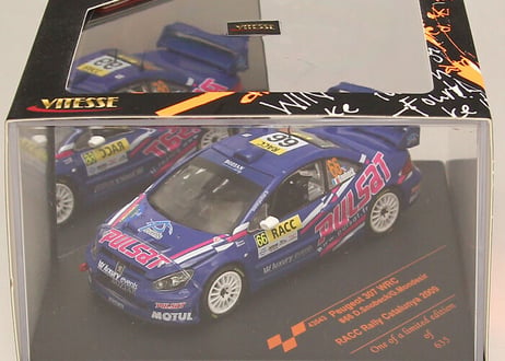 VITESSE 1/43 (43043) Peugeot 307 WRC #66 D.Snobeck/G.Mondesir RACC Rally Catalunya 2009