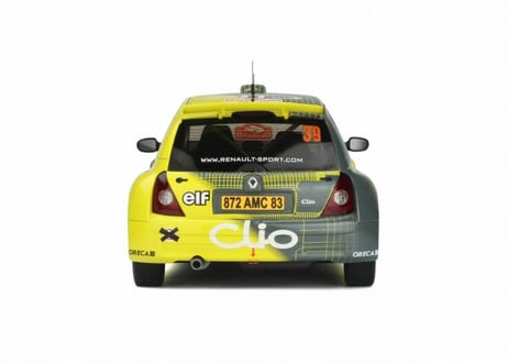 Otto mobile 1/18 (OT389) Renault Clio 2 Super 1600 yellow/grey #39 Rally Monte-Carlo 2004