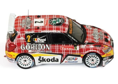 ixo models 1/43 (RAM388) SKODA ファビア S2000 2009年IRC ラリー・イーペル #2