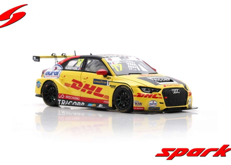 Spark 1/43 (S8968) Audi RS 3 LMS #17 Comtoyou DHL Audi Sport Winner Race 1 WTCR 2020 Slovakia 2020