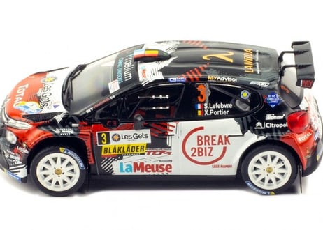 ixo models 1/43 (RAM740)Citroen C3 R5 #3 Winner Rally Condroz 2018