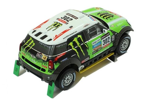 ixo models 1/43 (RAM574P) MINI ALL 4 RACING #302 WINNER DAKAR 2013