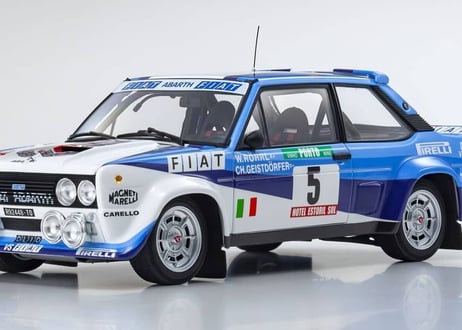 KYOSHO 1/18 (KS08376A) Fiat 131 Abarth Rally 1980 Portugal # 5
