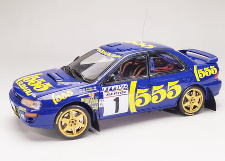 Sun Star 1/18 (5516) Subaru Impreza 555 #1 Winner Rallye Catalunya 19
